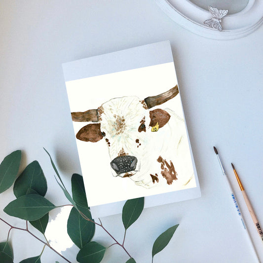 Longhorn greeting card