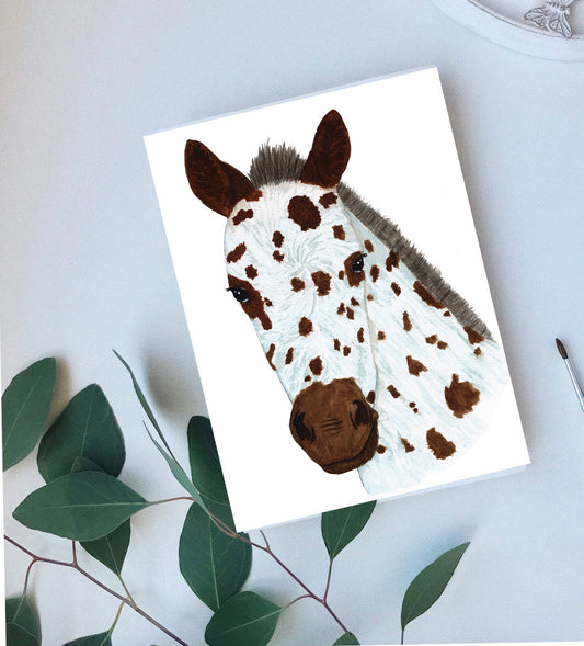 The spirt of the painted pony greeting card