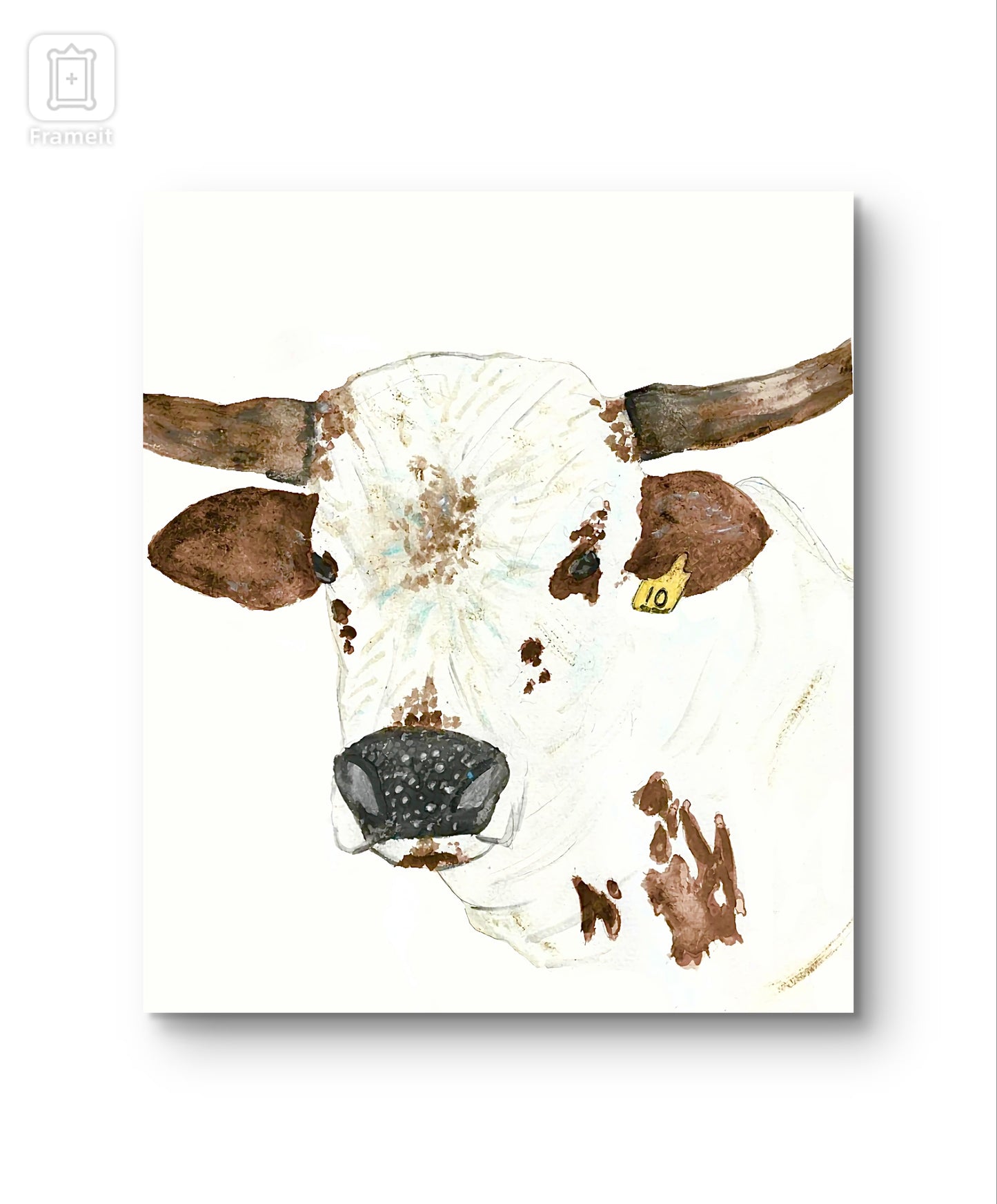 Longhorn cow print