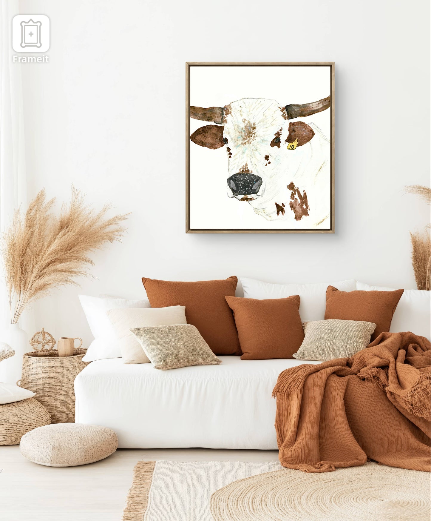 Longhorn cow print