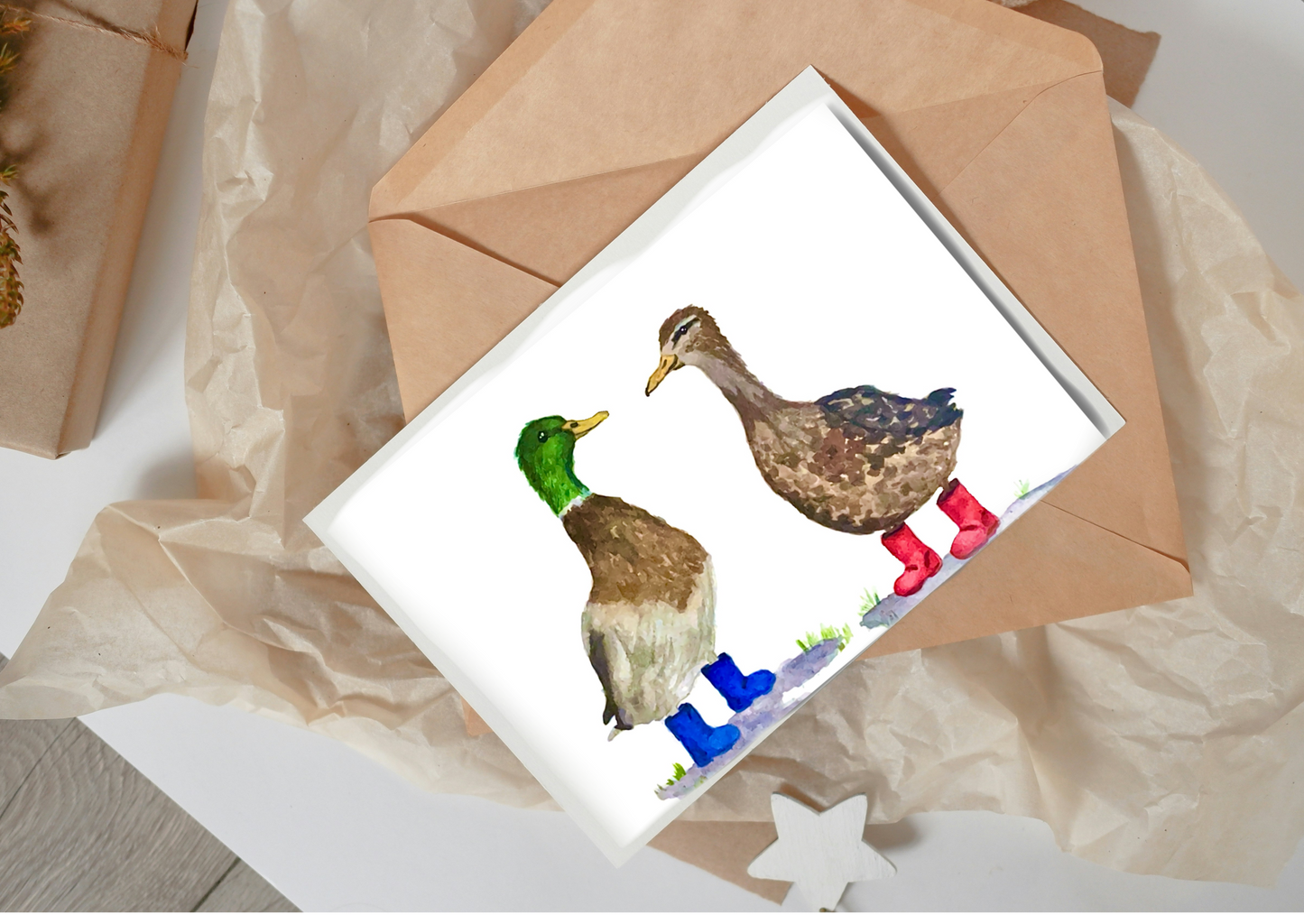 Muddy puddles greeting cards