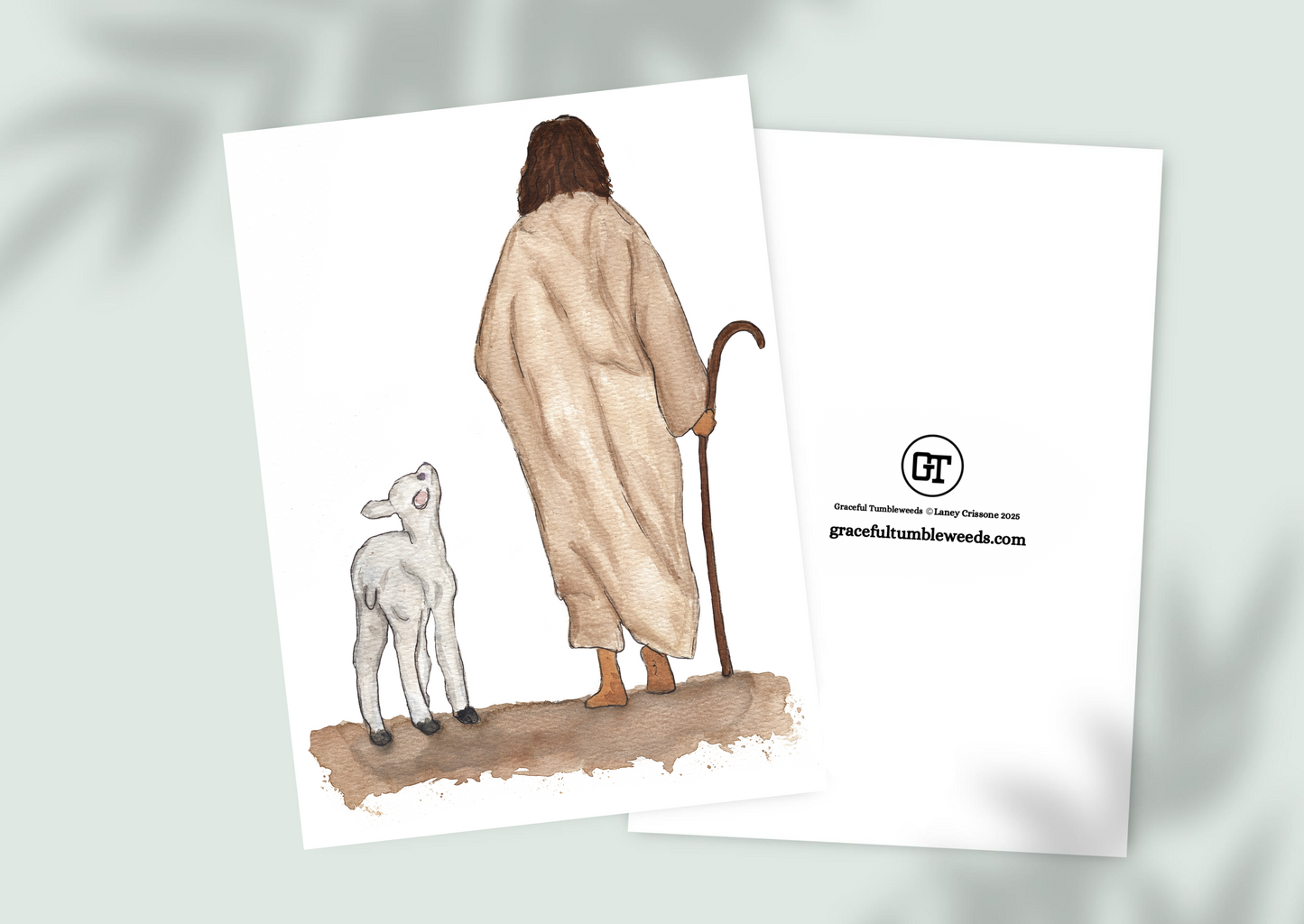 The good shepherd greeting card