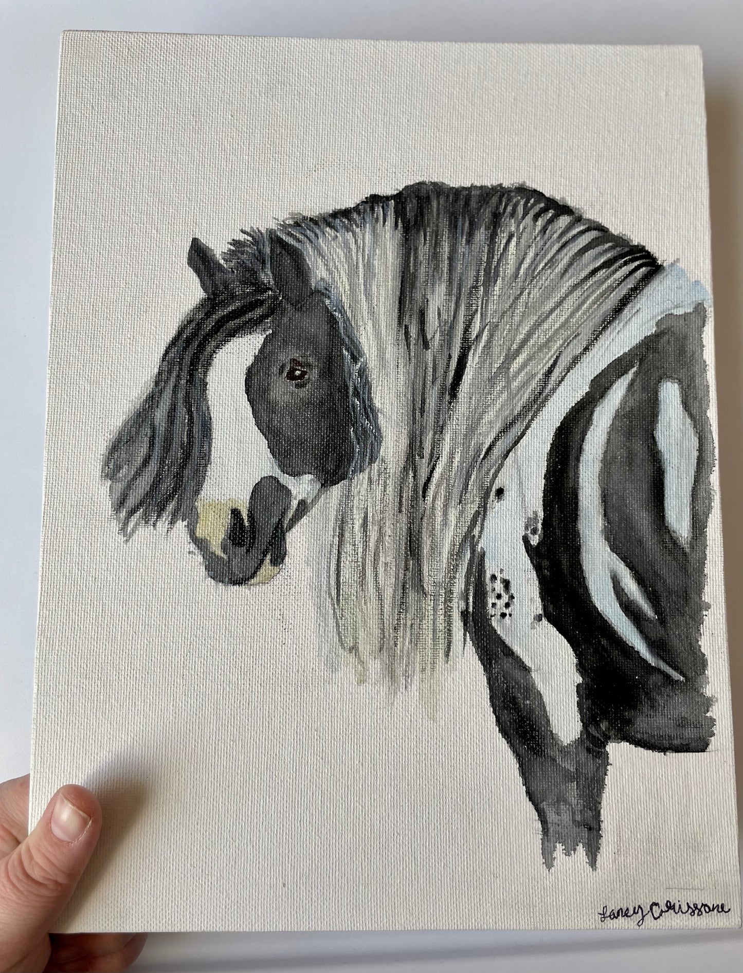 Gypsy vanner horse, painting