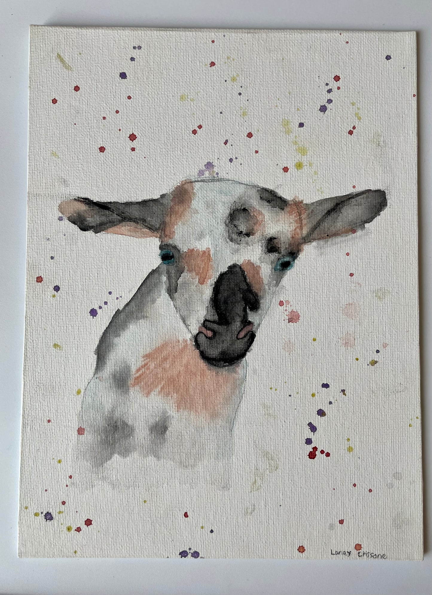 watercolor goat