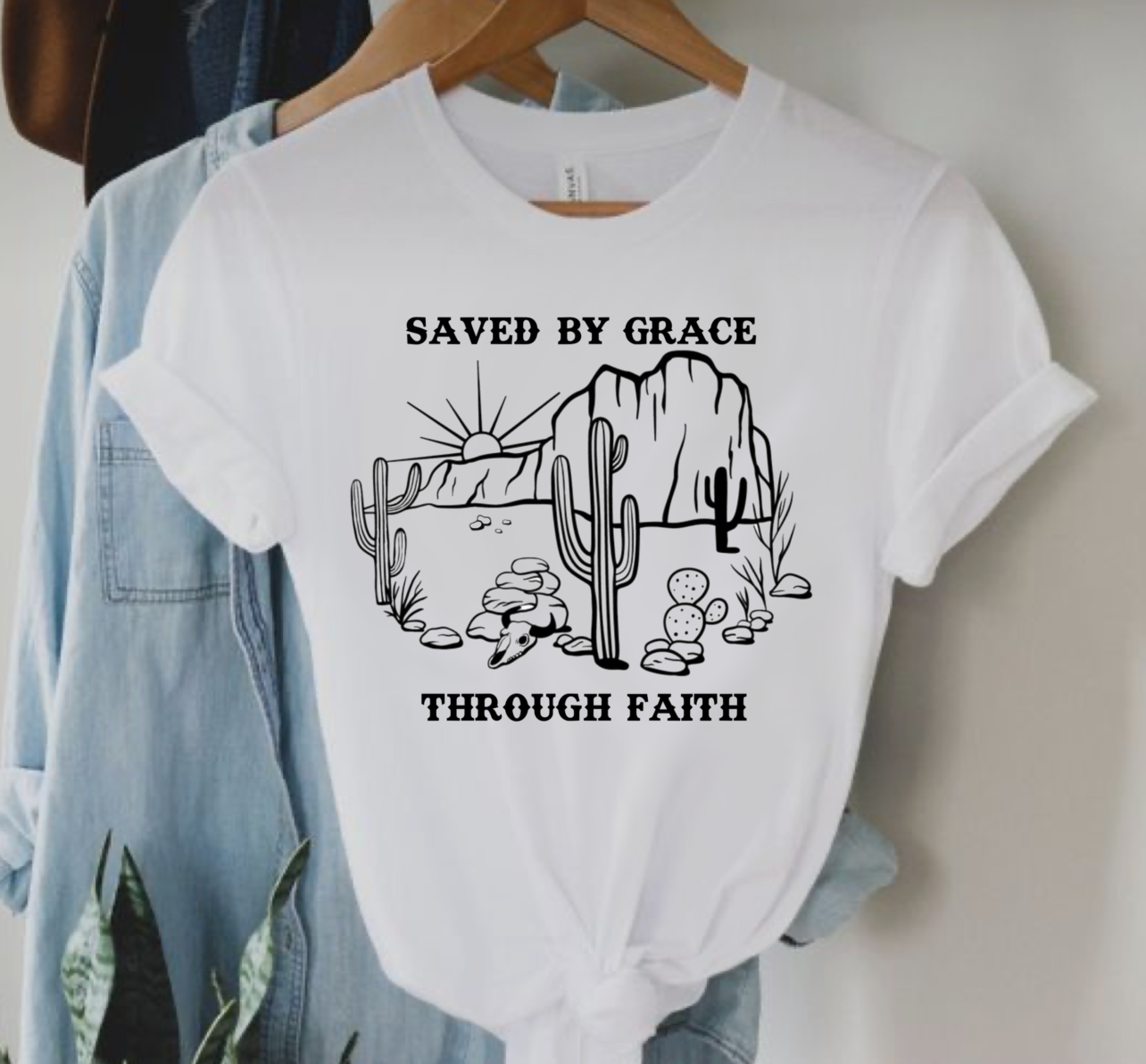 Saved by grace through faith T-shirt